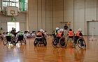 車椅子ツインバスケットボールの試合の様子画像