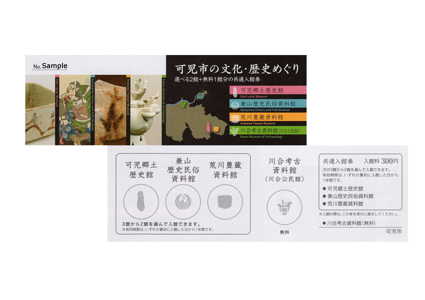 共通入館券のサンプル画像