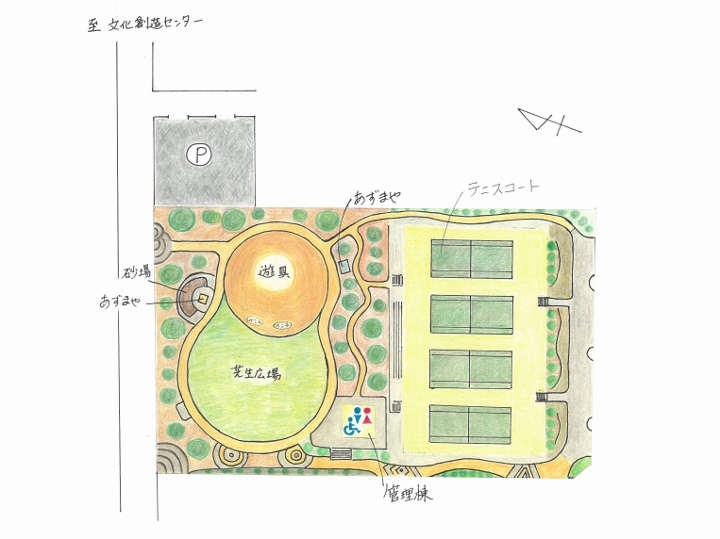 鳴子近隣公園イラスト図