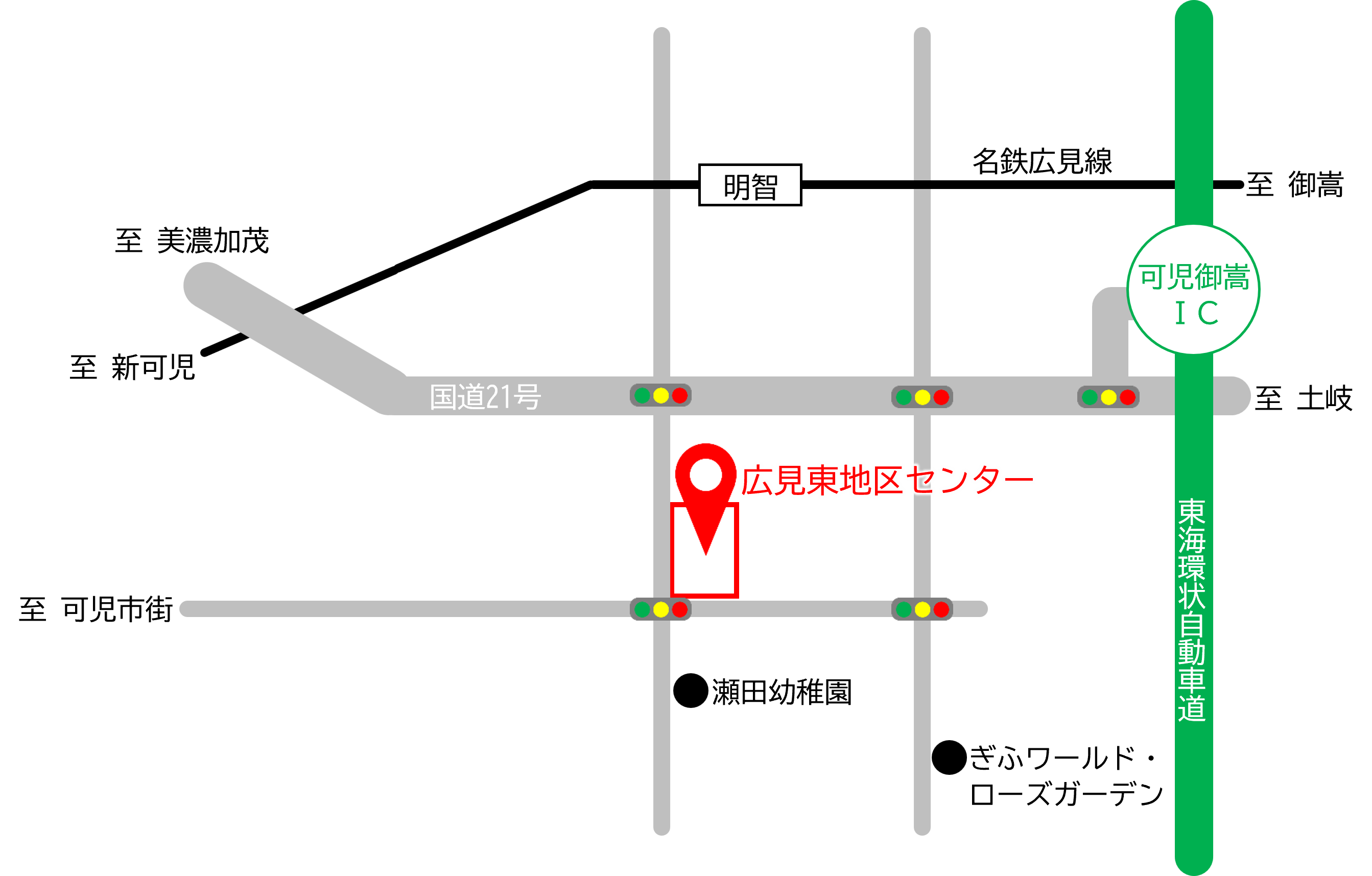 広見東地区センターアクセスマップ