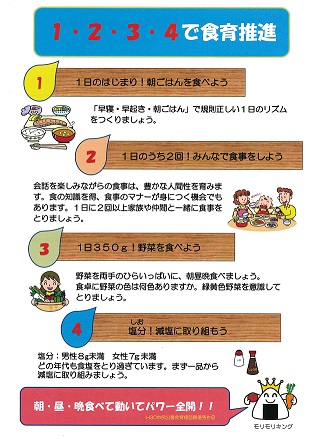 食育推進リーフレット表