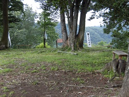 整備された城趾の写真