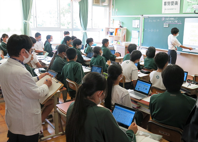 西可児州学校 授業参観の様子