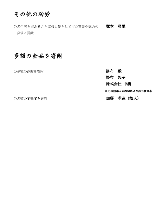 被表彰者名簿４