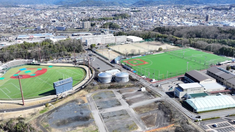 運動公園空撮