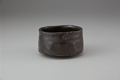 (3) 瀬戸黒茶碗 荒川豊蔵作 1934年
