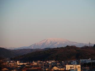 雪化粧の恵那山