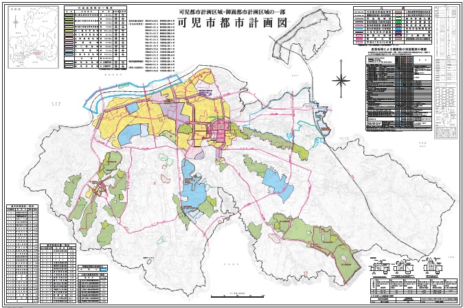 可児市都市計画図