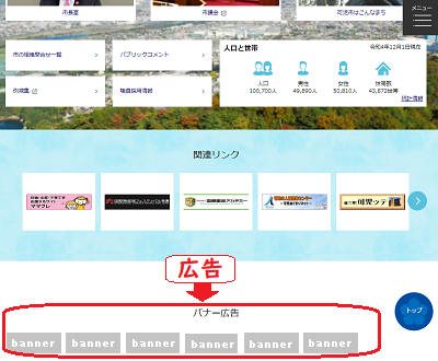 バナー広告イメージ図