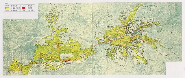 木曽川右岸流域下水道事業計画図