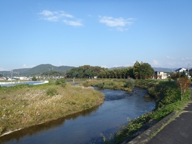 可児川風景